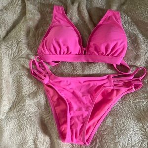 Hot pink bikini